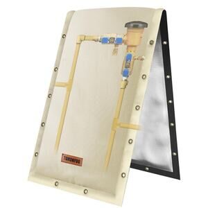 Backflow Preventer Cover Insulated (5°F) Beige 36"W ×‎ 24"H 7 Layer 2-way WINTER